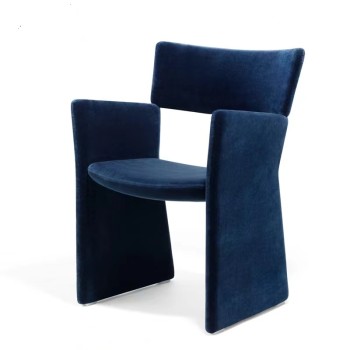 Rochebobois Velvet Armchair