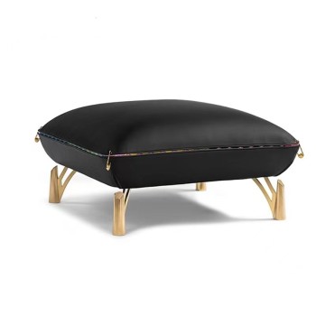 Versace Living Room Sofa Crafted with Fabric & Artificial