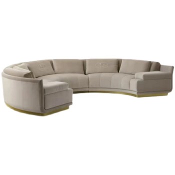 FENDI Sofa Fabric Curved Sofa