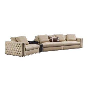 FENDI Living Room Sofa Nubuck Fabric Sofa