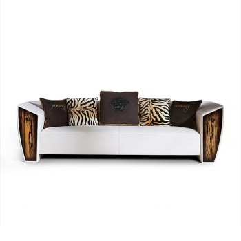 Versace in Nubuck Fabric Sofa- High