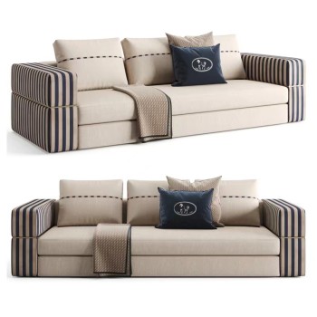 FENDI Fabric Sofa with Design