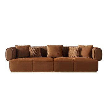 Cornelio Cappellini Nubuck Fabric Sofa (XF-5916)