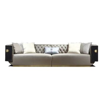 LONGHI Top Grain Leather Sofa