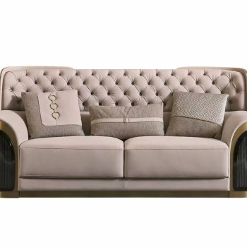 Giorgio Armani Top Grain Leather Sofa (XF-6019)