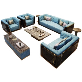 Giorgio Armani Nubuck Fabric Living Room Sofa