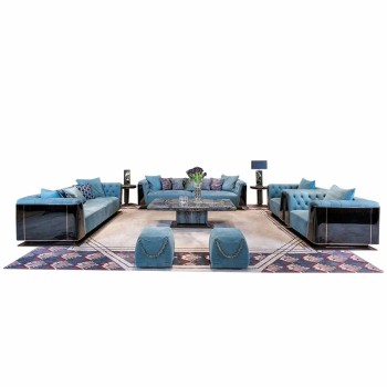 Giorgio Armani Nubuck Fabric Living Room Sofa