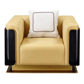 Giorgio Armani Top Grain Leather Sofa (XF-6057)