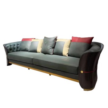 Giorgio Armani Top Grain Leather Sofa (XF-6115)