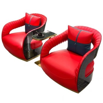 Giorgio Armani Top Grain Leather Sofa (XF-6115)