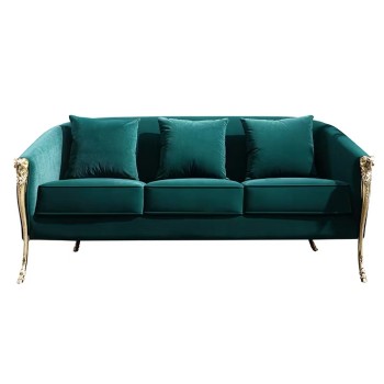 Boca Do Lobo Aluminum & Fabric Living Room Sofa Designed