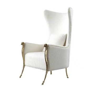 Boca Do Lobo Aluminum & Fabric Leisure Chair