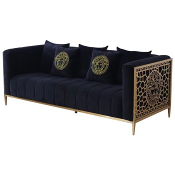 Versace Fabric Stainless Steel Sofa