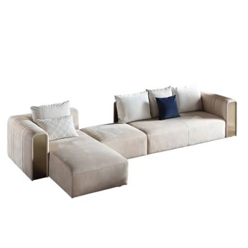 Rugiano Nubuck Fabric Living Room Sofa