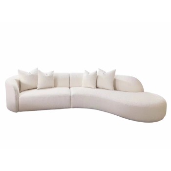 Rugiano Fabric Curved Sofa