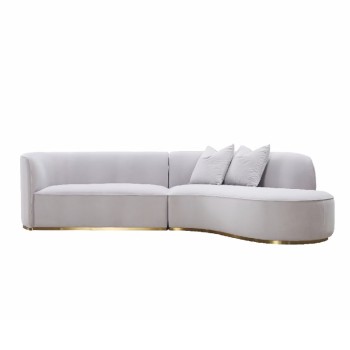 Rugiano Fabric Curved Sofa