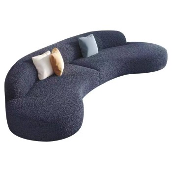 Rugiano Design Fabric Curved Sofa