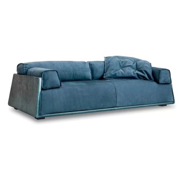 Baxter Living Room Sofa Top Grain Leather