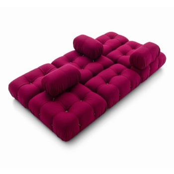 Italian B&B B&B One Side Armchair Designed with Fabric