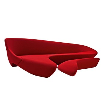Italian B&B B&B Irregular Sofa- Designed with Fabric