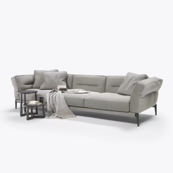 Flexform Top Grain Leather Sofa