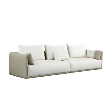 Chanel Micro Fiber and Fabric Living Room Sofa