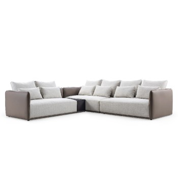 Chanel Micro Fiber and Fabric Living Room Sofa