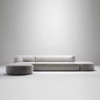Bordone Top Grain Cow Leather Sofa from a Reliable