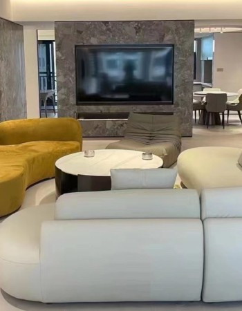 Tateyama High Quality Luxury Fabric Bean Sofa Made in China Perfect for Relaxation and Cozy Gatherings