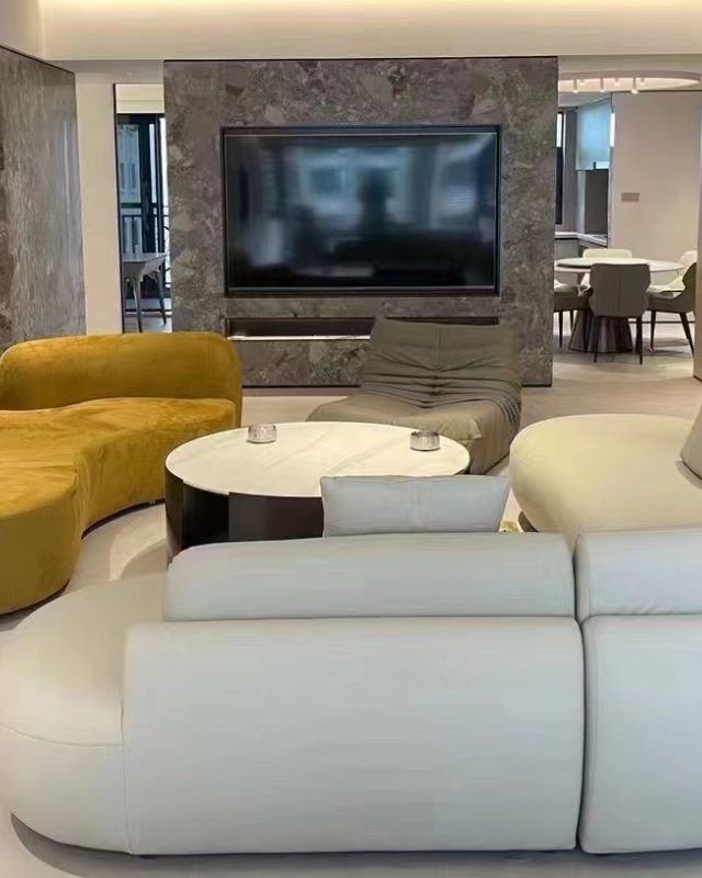 Tateyama High Quality Luxury Fabric Bean Sofa Made in China Perfect for Relaxation and Cozy Gatherings