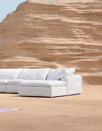 Rh Cloud High Quality Luxury Fabric Corner Sofa Made in China for Ultimate Comfort and Contemporary Style