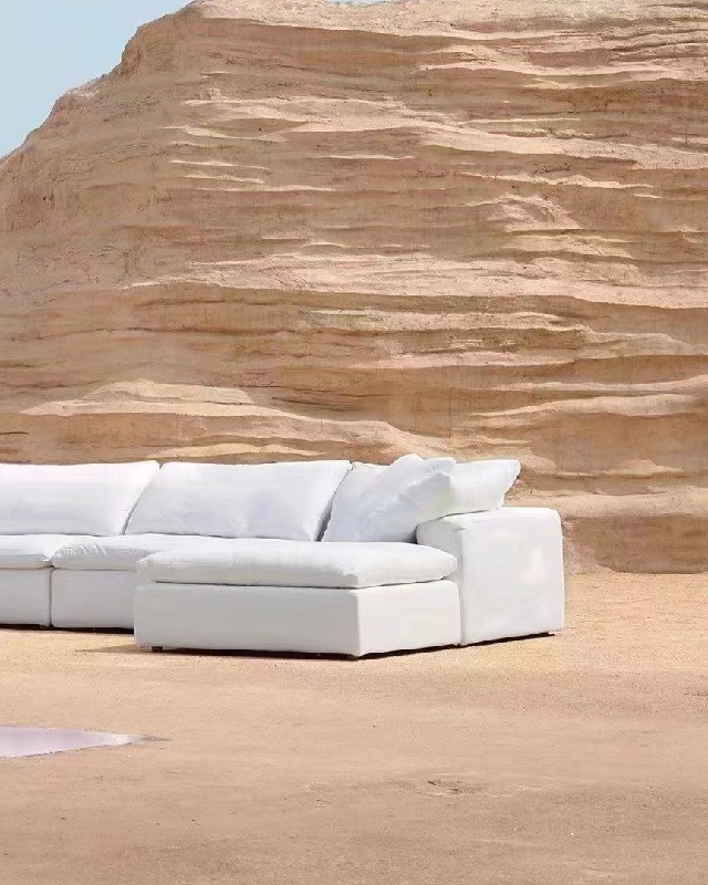 Rh Cloud High Quality Luxury Fabric Corner Sofa Made in China for Ultimate Comfort and Contemporary Style