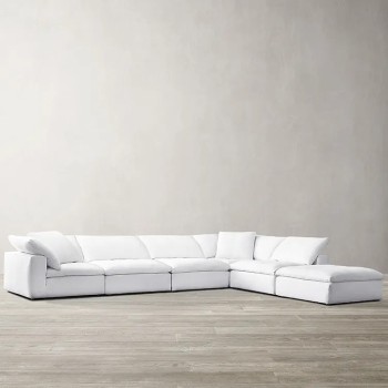 Rh Cloud Fabric Corner Sofa