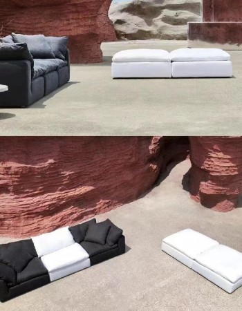 Rh Cloud High Quality Luxury Fabric Corner Sofa Made in China for Ultimate Comfort and Contemporary Style