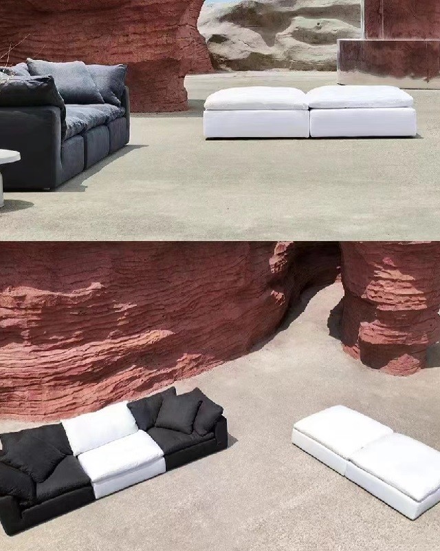 Rh Cloud High Quality Luxury Fabric Corner Sofa Made in China for Ultimate Comfort and Contemporary Style
