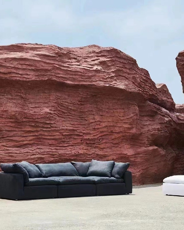Rh Cloud High Quality Luxury Fabric Corner Sofa Made in China for Ultimate Comfort and Contemporary Style