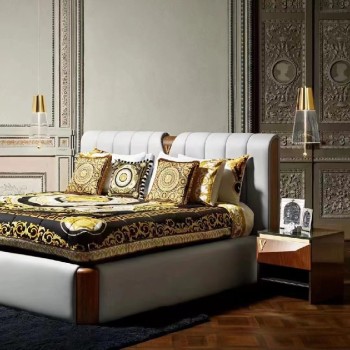 Versace Bed Crafted from Artificial Leather