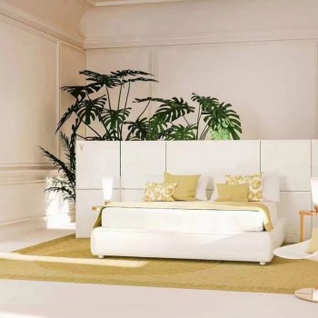 Versace Bed with Contemporary Design in Nubuck Fabric