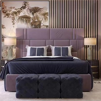FENDI Bed Upholstered in Nubuck Fabric