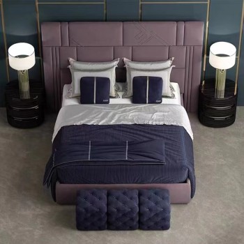 FENDI Bed Upholstered in Nubuck Fabric