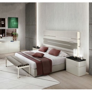 FENDI Bed Upholstered in Artificial Leather