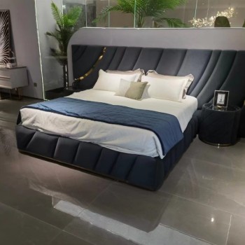 Visionnaire Bed Nubuck Fabric (XF-9148)