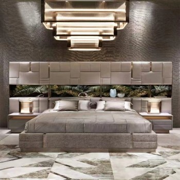 Visionnaire Bed Nubuck Fabric (XF-9260)