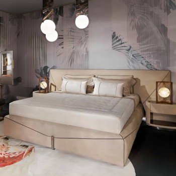 Visionnaire Bed Crafted from Top Grain Cow Leather