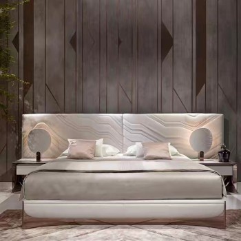 Visionnaire Bedside Table Nubuck Fabric