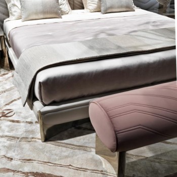 Visionnaire Bedside Table Nubuck Fabric