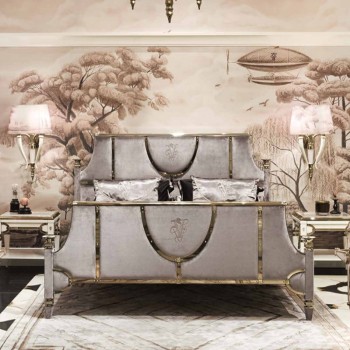 Visionnaire Bed Upholstered in Fabric