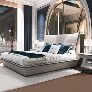 Bugatti Bedside Table Crafted from Top Grain Cow Leather
