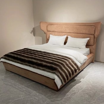 Roberto Cavalli Bed Crafted with Nubuck Fabric
