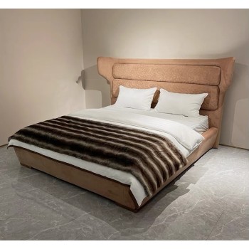 Roberto Cavalli Bed Crafted with Nubuck Fabric